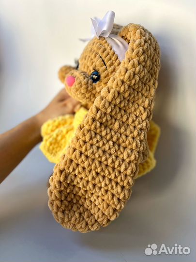 Плюшевый зайчик ручной работы мягкая игрушка