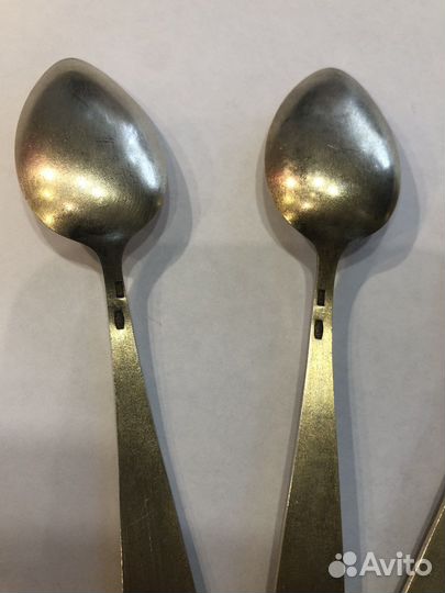 Серебряные ложки СССР с эмалью