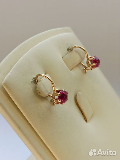 Золотые серьги 583 проба, СССР