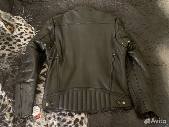 Новая кожаная мотокуртка First Top Performer M(48)