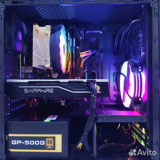 Игровой пк i5-7400/RX580/16/SSD/HDD Гарантия Обмен