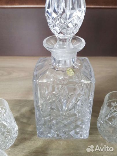 Графин со стаканами хрустальный