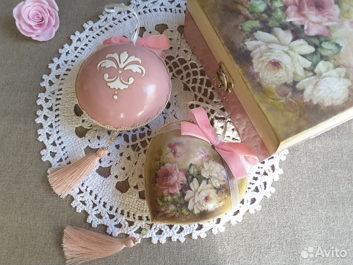 Набор подвесок в шкатулке интерьерное украшение