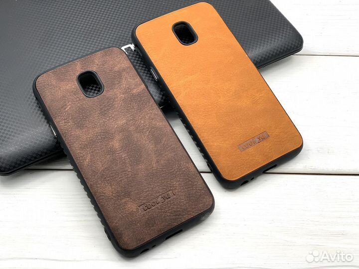 Чехол на samsung, iPhone силикон+кожа