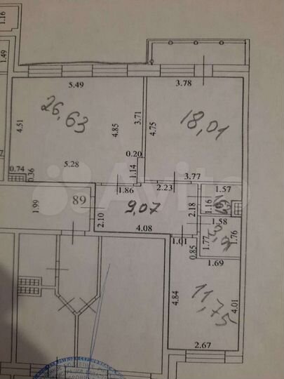 2-к. квартира, 71 м², 6/16 эт.