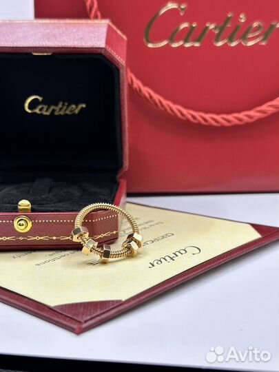 Золотое кольцо cartier гайка Ecrou de Cartier