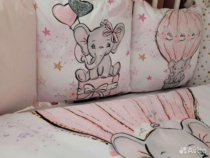 Детская кроватка трансформер с маятником 7в 1