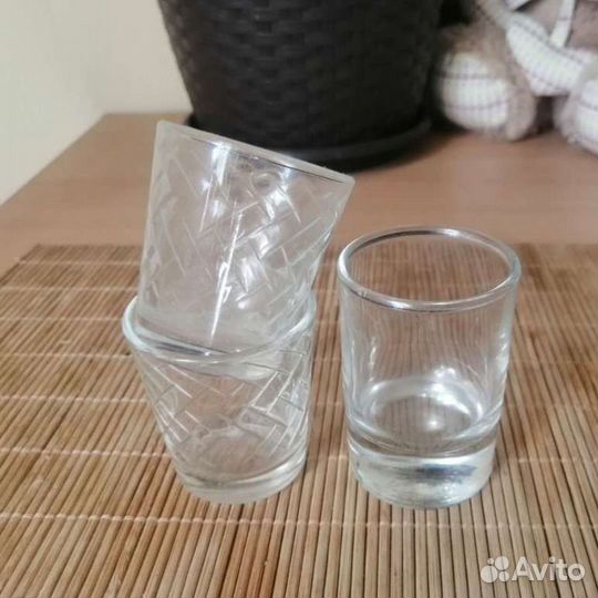 Посуда, стекло, СССР, стаканы, сковородка