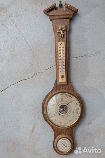 Барометр термометр ретро винтаж