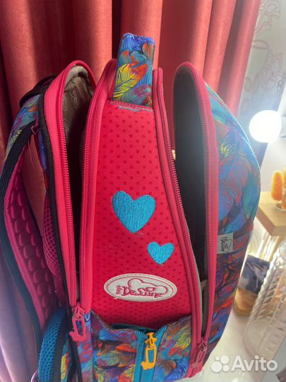 Школьный рюкзак ранец DeLune розовый