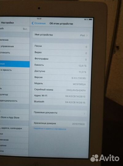 Планшет apple iPad 2.16gb