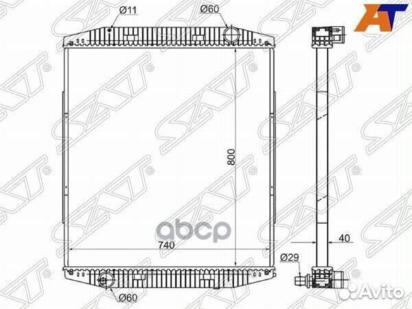 Радиатор Iveco Eurotech 91-02 IV0001 Sat