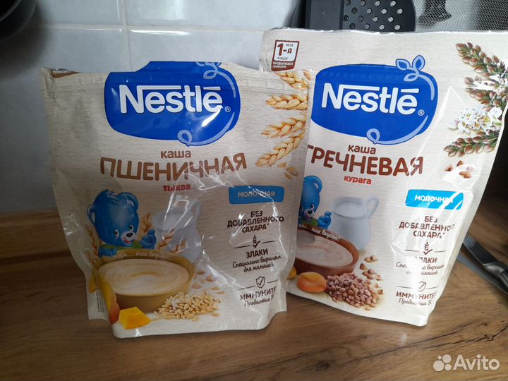 Детские каши молочные нестле
