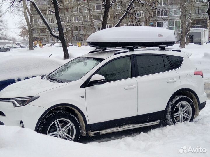 Автобокс багажник на крышу Toyota Rav 4 (4 поколен