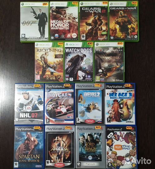 Игры для Xbox 360 и Playstation 2 (PS 2 )