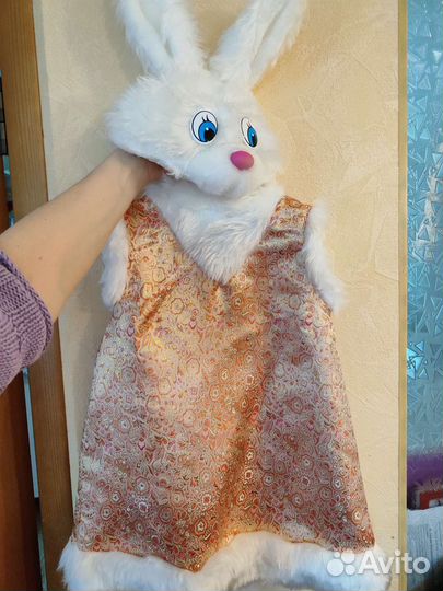 Карнавальный костюм зайчика на девочку, 116-122