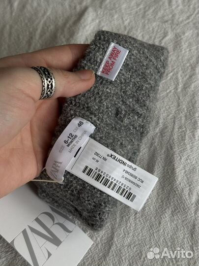 Шапка Zara 46 на весну 6-12мес