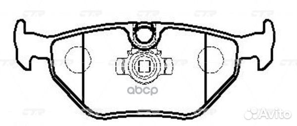 CKB-5 Колодки тормозные дисковые зад GK00