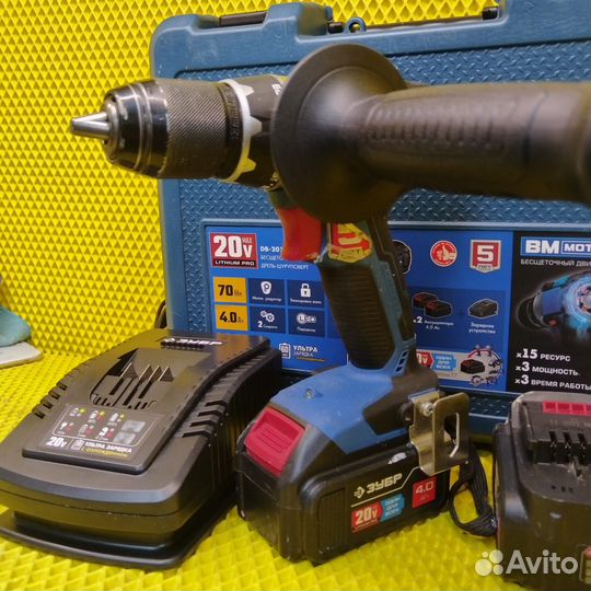 Бесщеточная дрель-шуруповерт зубр Профессионал DB