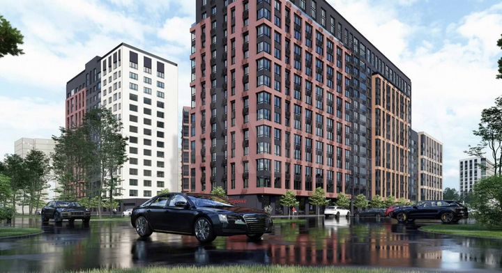 Квартира-студия, 30,7 м², 6/15 эт.