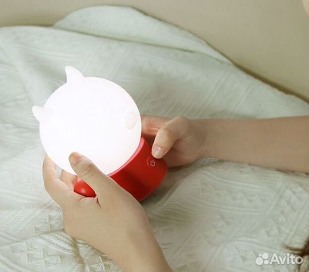 Ночник силиконовый свинка