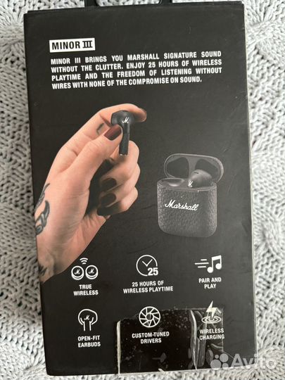 Беспроводные наушники Marshall minor 3