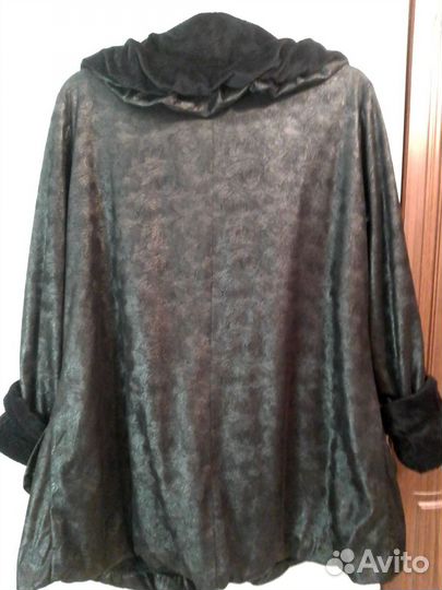 Курточка - плащ стиль бохо с утеплителем р.52- 54