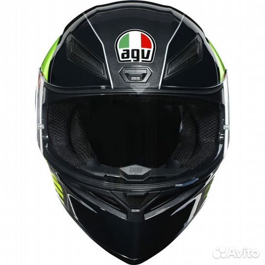 Agv K1 E2205 Power Grey Green Зеленый