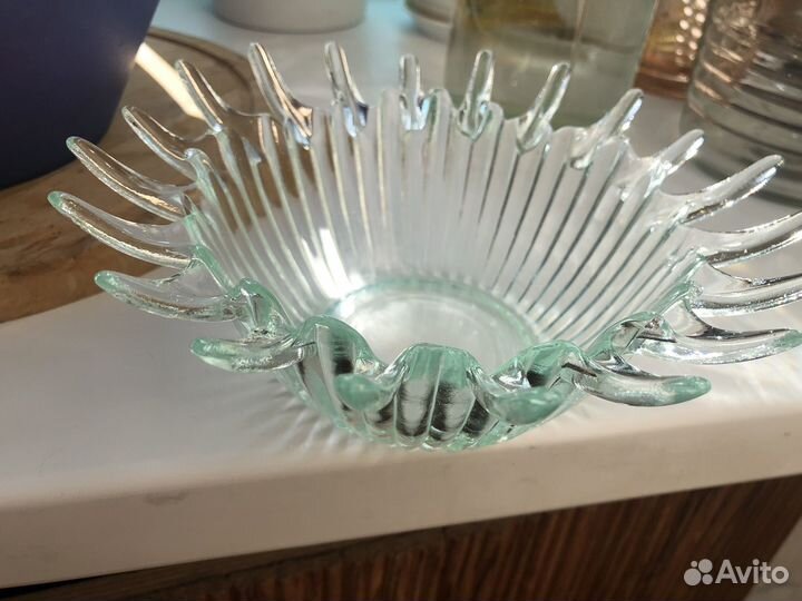 Конфетница- салатник стеклянная СССР