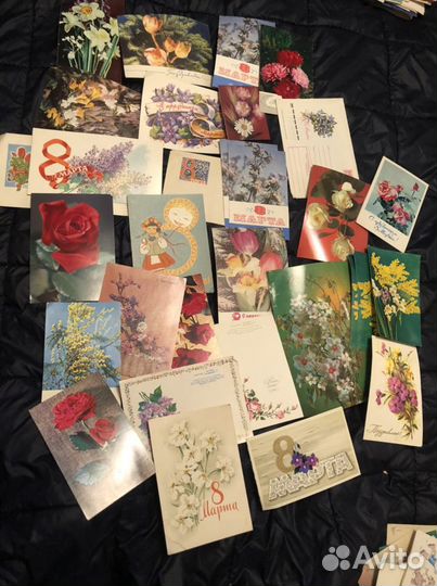 Открытки СССР винтаж 1950-80 более 200шт