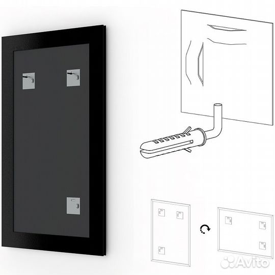 Зеркало Evoform Definite 71х51 BY 3034 в багетной