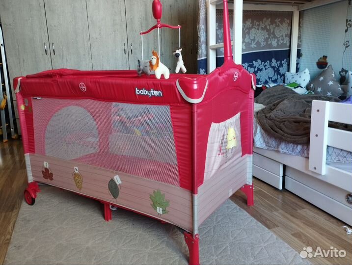 Манеж кровать babyton