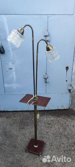 Торшер напольный СССР бронзовый раритет винтаж