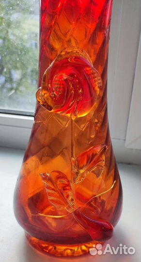 Ваза цветное стекло