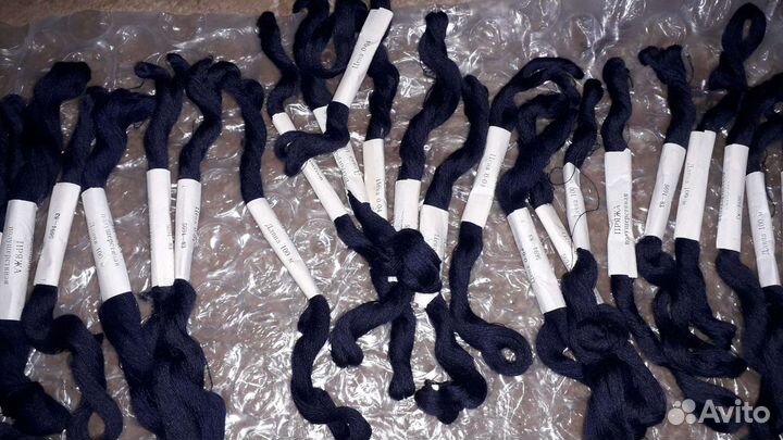 Нити полушерстяные