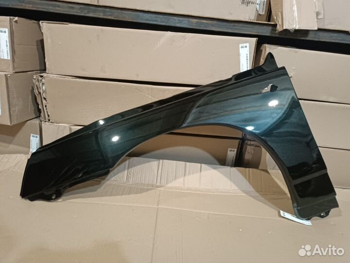 Крыло левое ваз 2110 2112 цвет темно зеленый 391