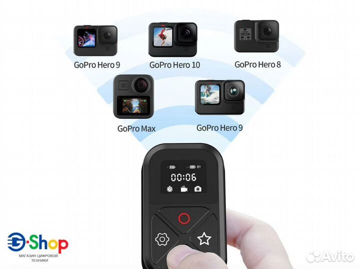 Bluetooth пульт Telesin для GoPro 10/9/8/Session