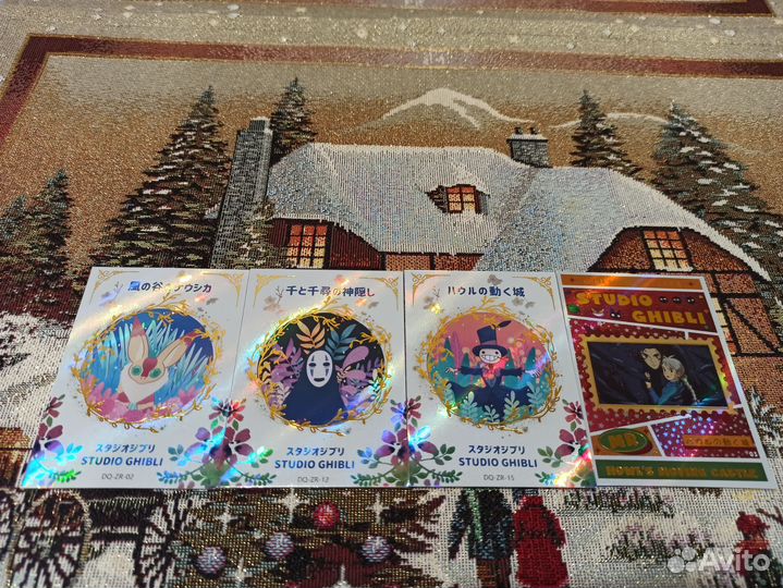 Коллекционные карточки Миядзаки / studio Ghibli