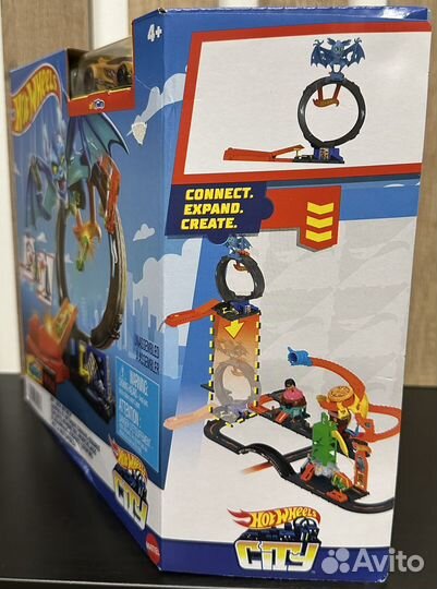 Хот Вилс трек City Let's Race Bat's Nemesis