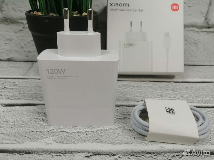 Быстрая зарядка Xiaomi Mi 120W / Комплект