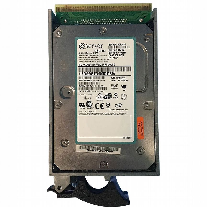 [00P2685] Жесткий Диск Ibm 72,8gb U320scsi 3.5" Hdd 00p2685