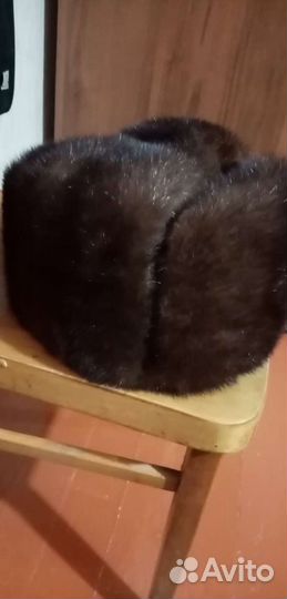 Норковая шапка мужская 55 64