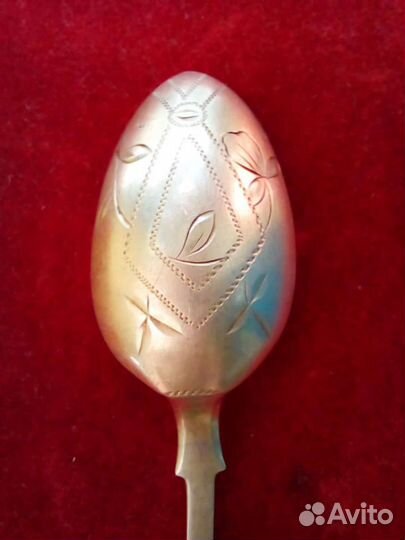 Серебряная чайная ложка 84 пробы