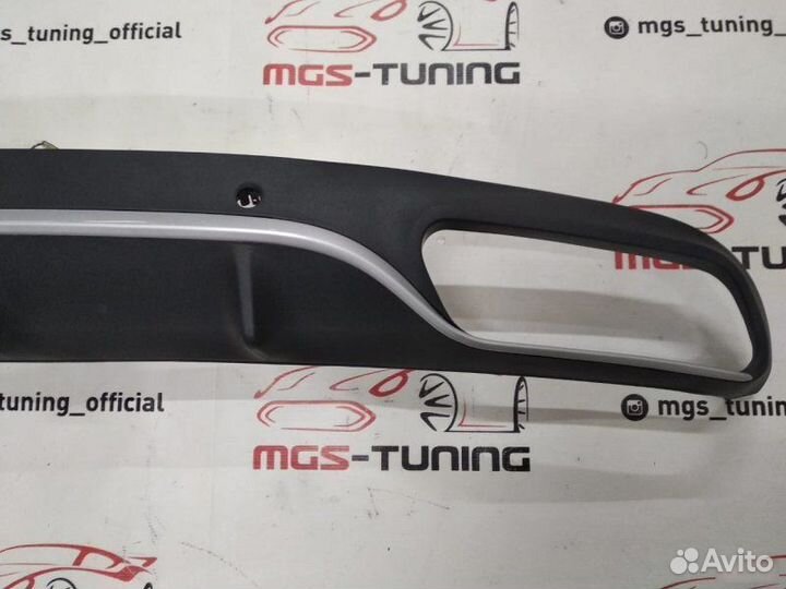 Диффузор Mercedes C-class Coupe С205 C63 AMG хром