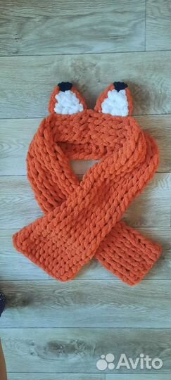 Повязка-шарф на голову лисичка