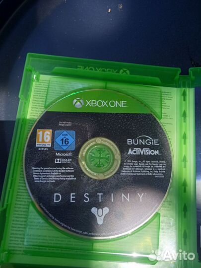 Диск Destiny на Xbox One