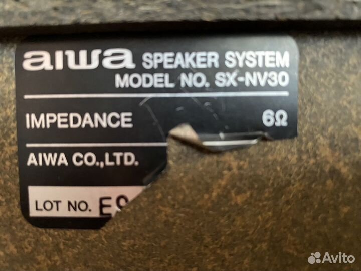 Колонки от узыкального центра aiwa V30