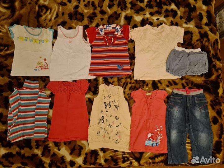 Большой пакет вещей на девочку 3 года