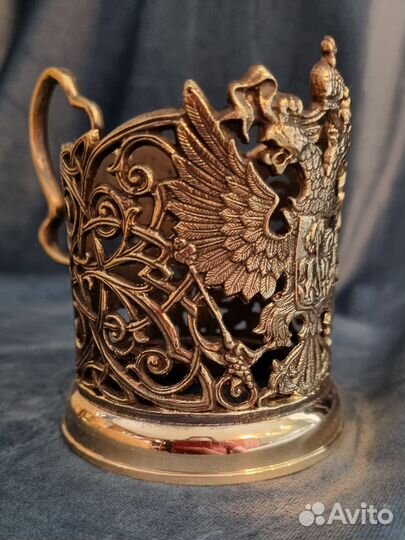 Подстаканник ручной работы с изображением Герба