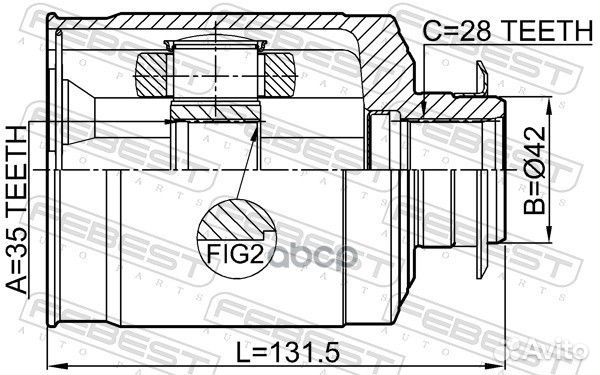 Шрус / hyundai santa FE 12 2012-2015 GEN / шр